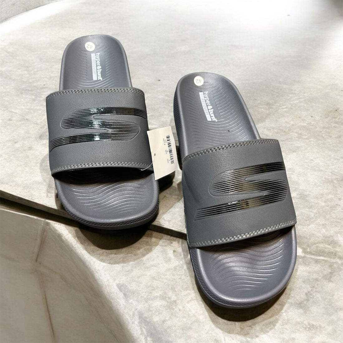 SKECHERS GREY COMFORT SOFT SLIPPER
