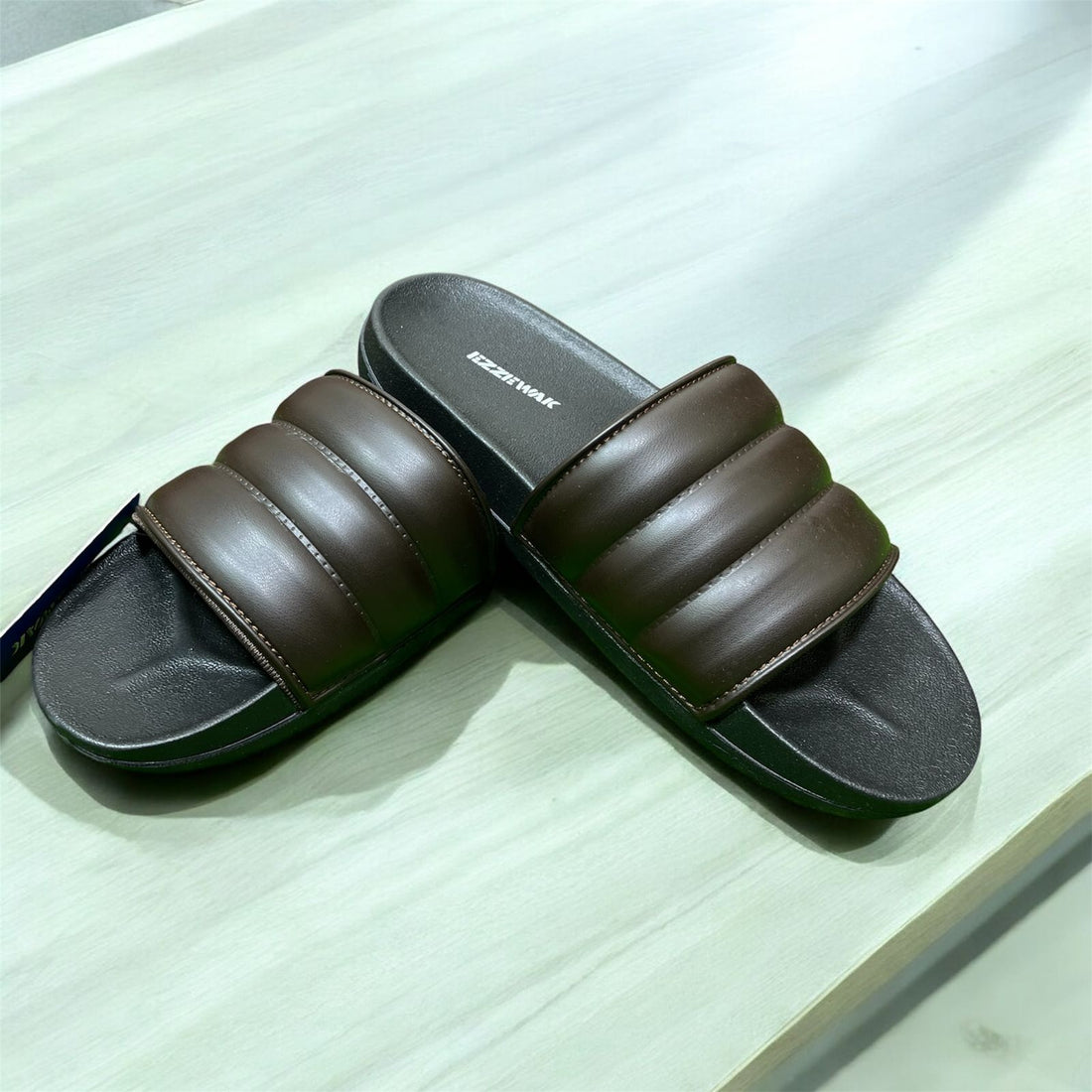 EZZE WALK SUMMER SLIPPERS BROWN
