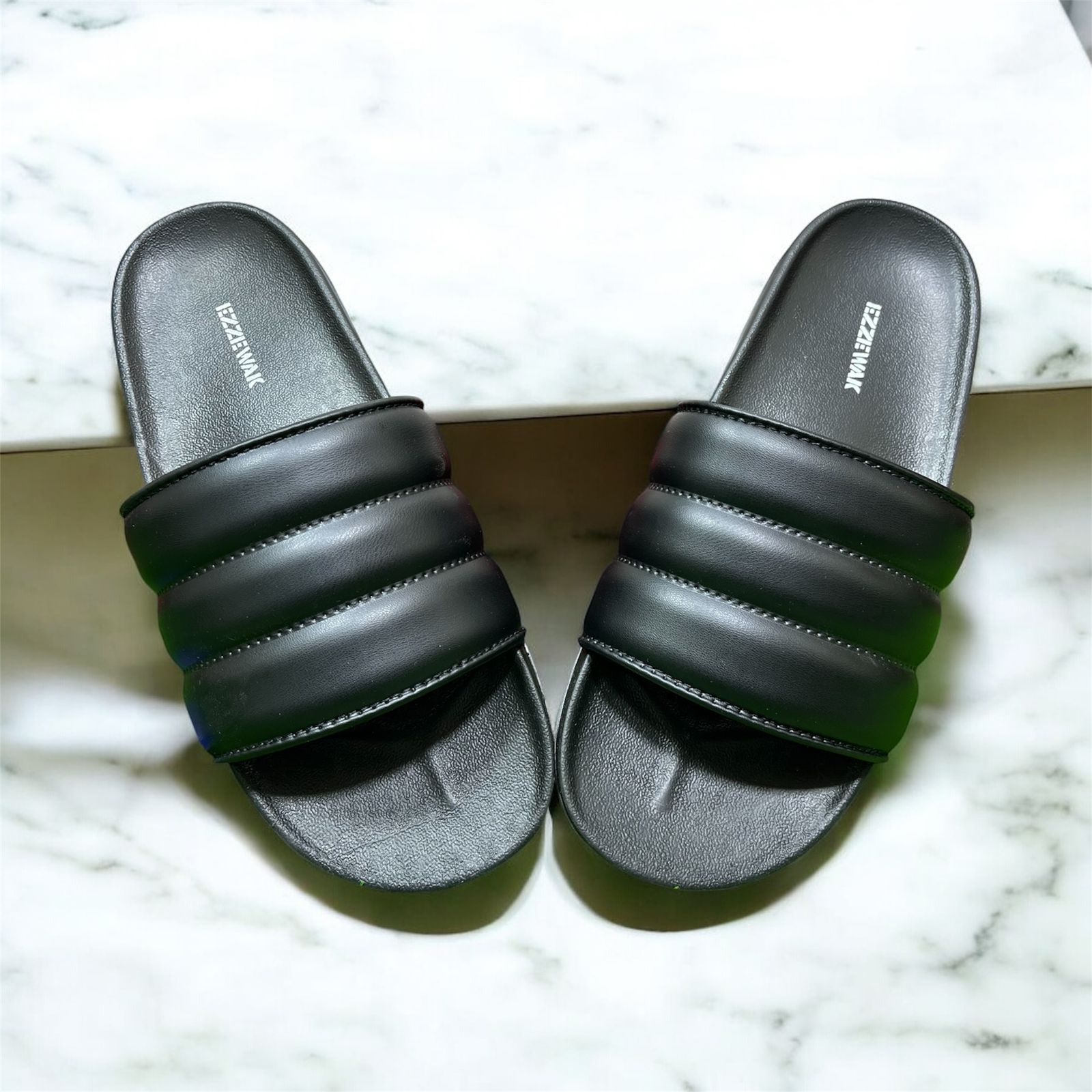 EZZE WALK SUMMER SLIPPERS BLACK